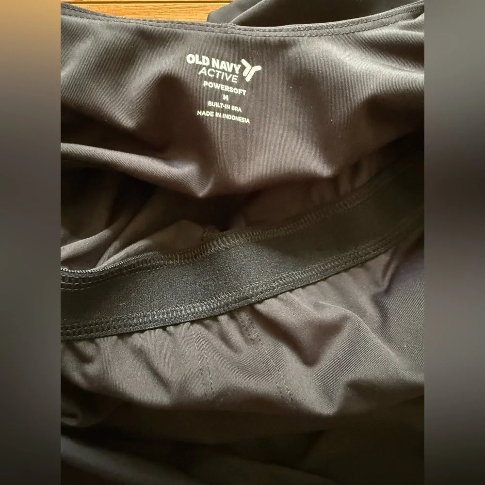 Old Navy Active Black Powersoft Active Dress with Built in Shorts - Picture 3 of 4